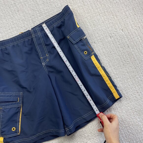 VTG Y2K Men’s O’Neil Surf Board Shorts Trunk 90s Blue / Yellow Grunge Blue Read - Picture 6 of 12